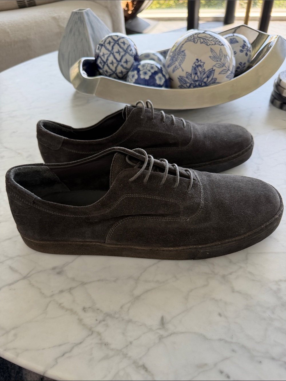 Vince Norris Suede Shoes in Flint grey - Picture 2 of 6